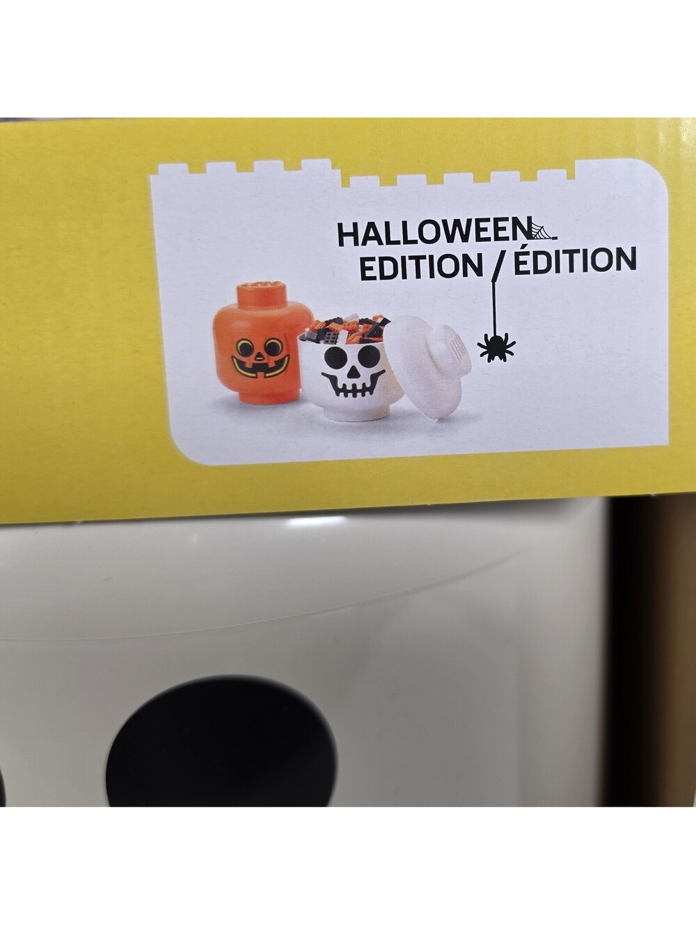 LEGO Halloween Storage Heads Large Pumpkin Skeleton 2 Pc NIB 2020 - Picture 10 of 15